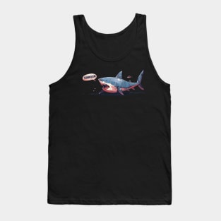 SHARKASM, shark lovers, presents gift idea Tank Top